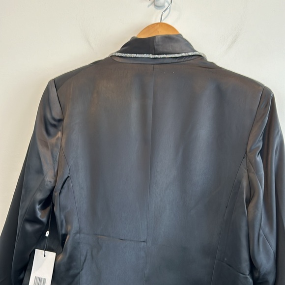 NEW Women’s Jason Wu Satin Rhinestone Embellished Blazer - Picture 6 of 10